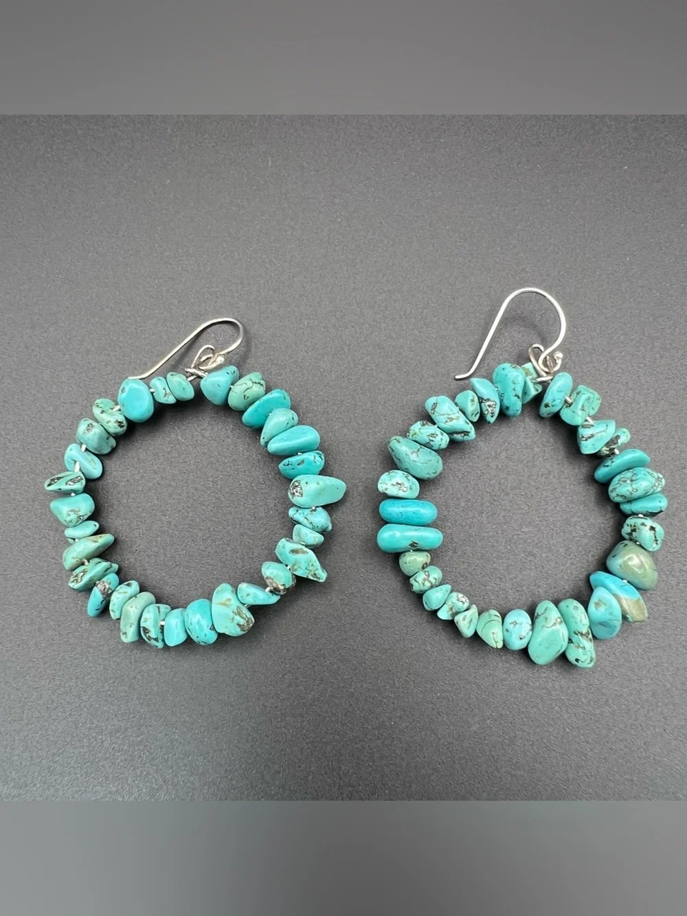 925 Sterling Silver turquoise nugget